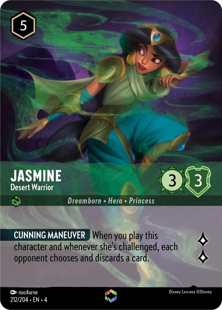 Set 4 212/204 Jasmine - Desert Warrior (Enchanted) E