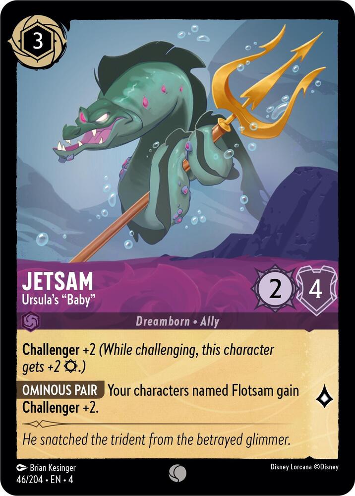 Set 4 046/204 Jetsam - Ursula's "Baby"  C