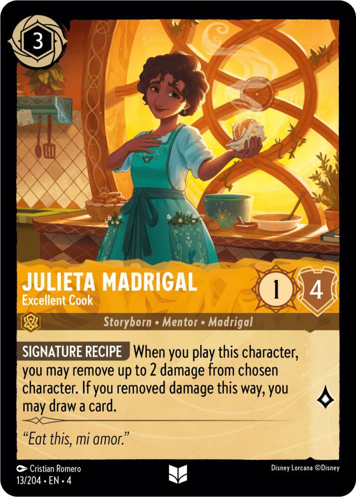 [Foil] Set 4 013/204 Julieta Madrigal - Excellent Cook U
