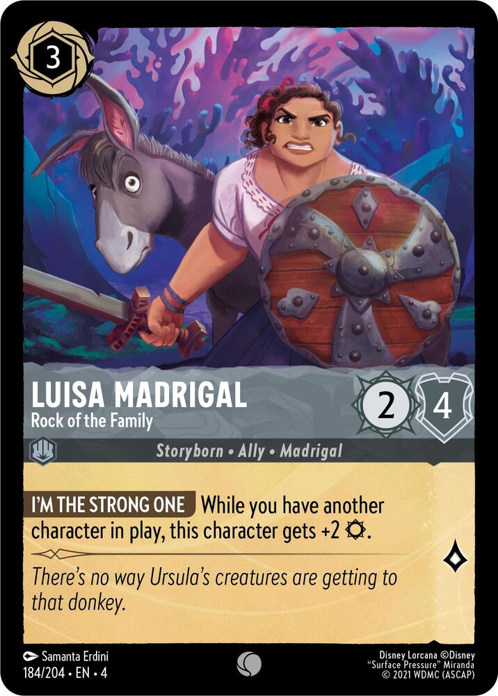 [Foil] Set 4 184/204 Luisa Madrigal - Rock of the Family C