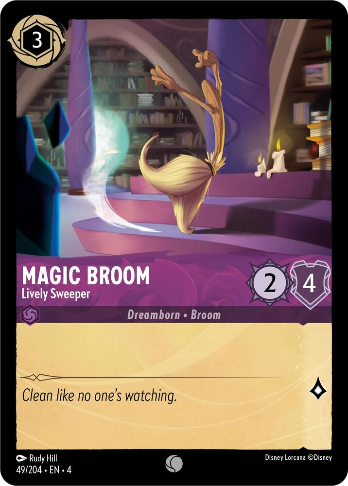 [Foil] Set 4 049/204 Magic Broom - Lively Sweeper C