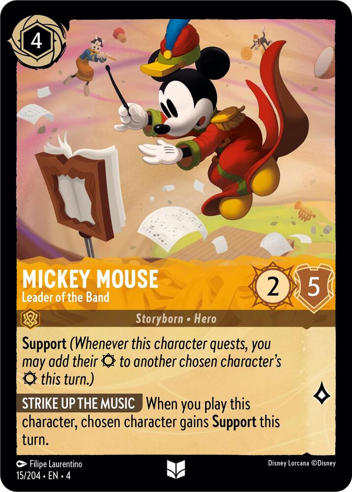 [Foil] Set 4 015/204 Mickey Mouse - Leader of the Band U