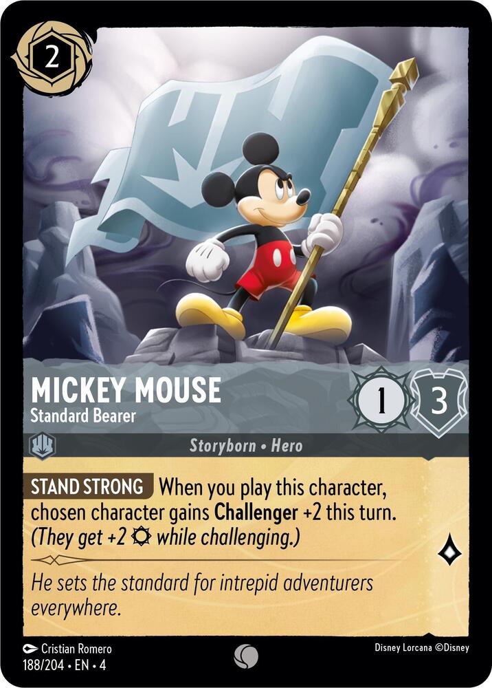 [Foil] Set 4 188/204 Mickey Mouse - Standard Bearer C