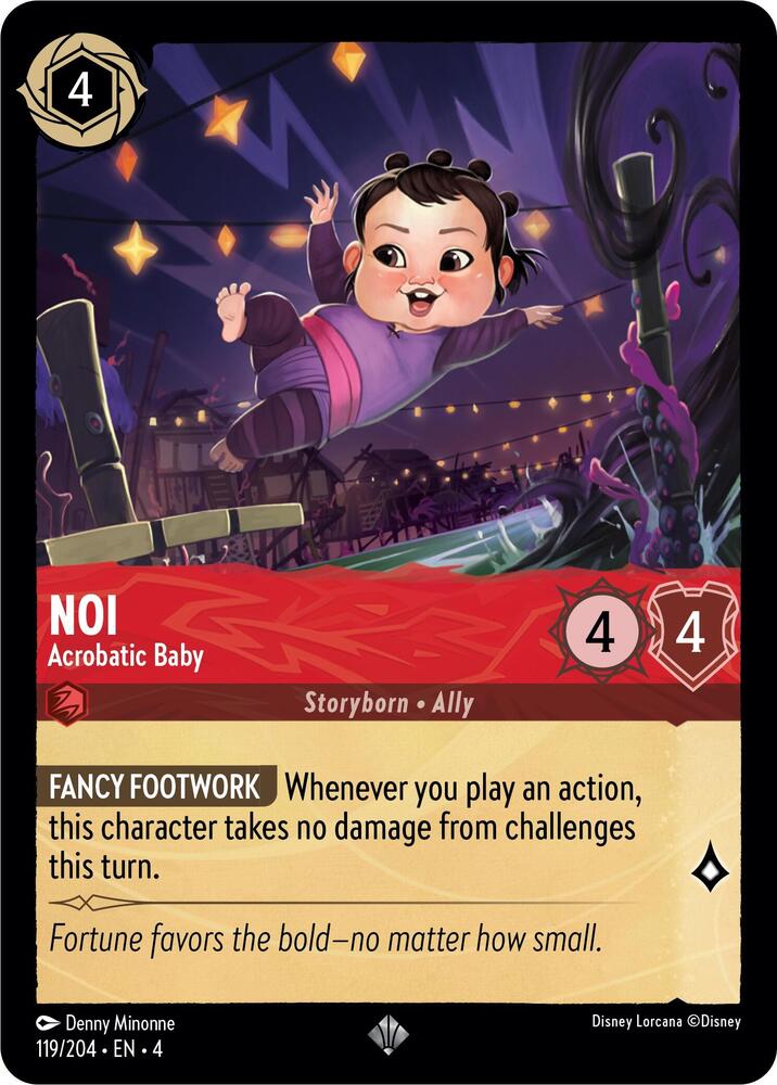 Set 4 119/204 Noi - Acrobatic Baby SR