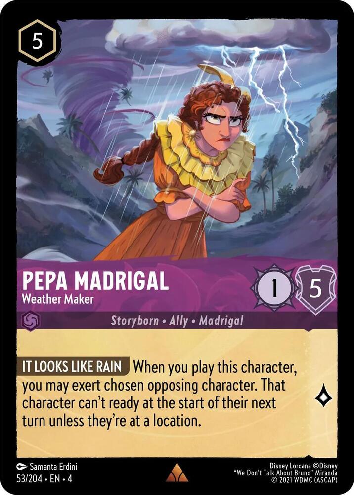 [Foil] Set 4 053/204 Pepa Madrigal - Weather Maker R