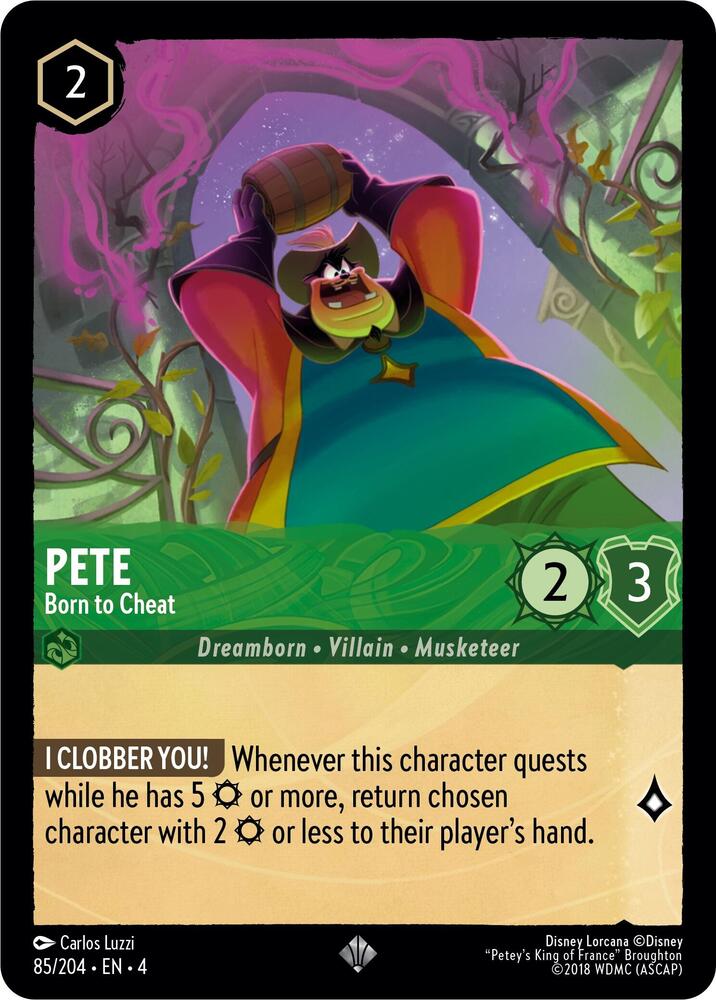 [Foil] Set 4 085/204 Pete - Born to Cheat SR
