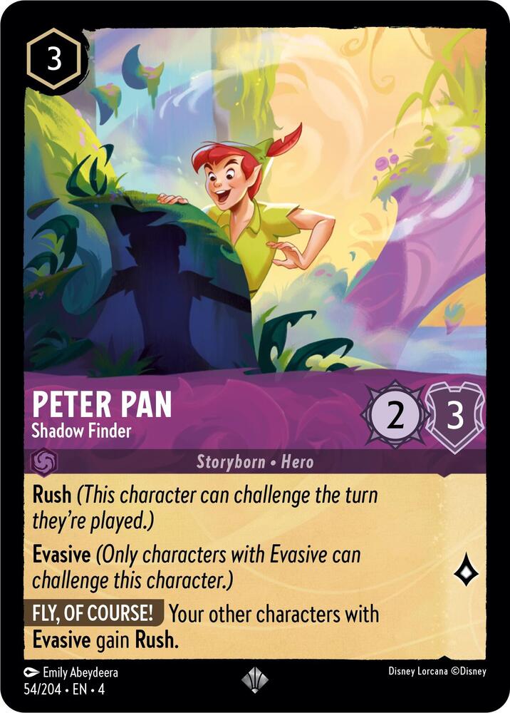 Set 4 054/204 Peter Pan - Shadow Finder SR