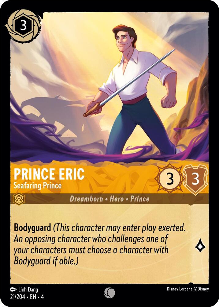 [Foil] Set 4 021/204 Prince Eric - Seafaring Prince C