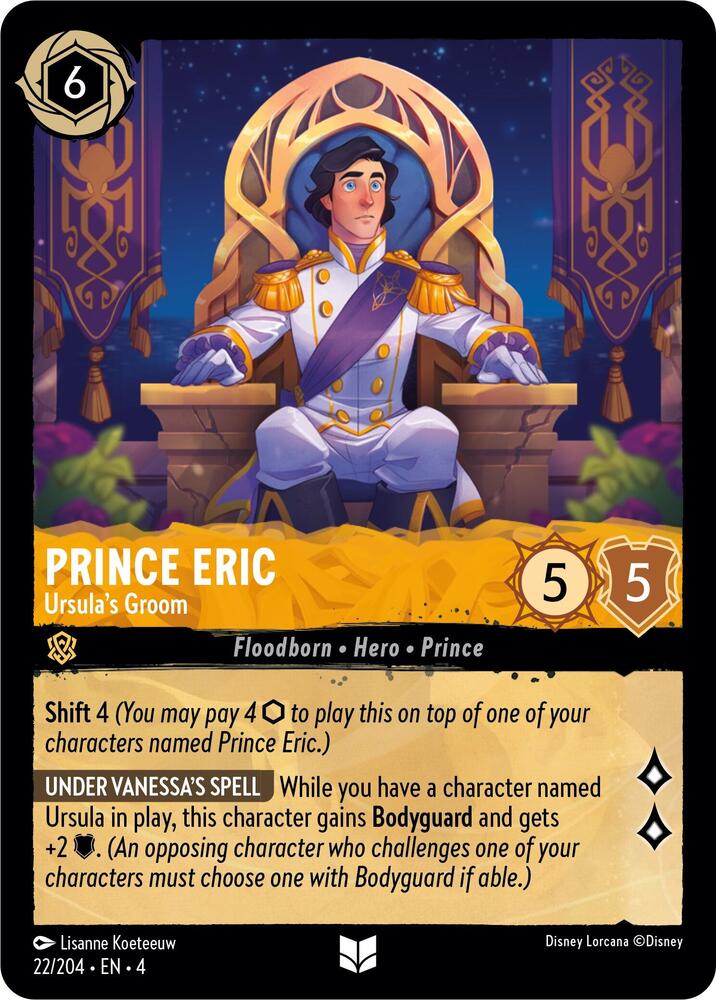 Set 4 022/204 Prince Eric - Ursula's Groom U