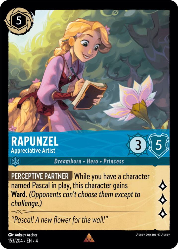 [Foil] Set 4 153/204 Rapunzel - Appreciative Artist R
