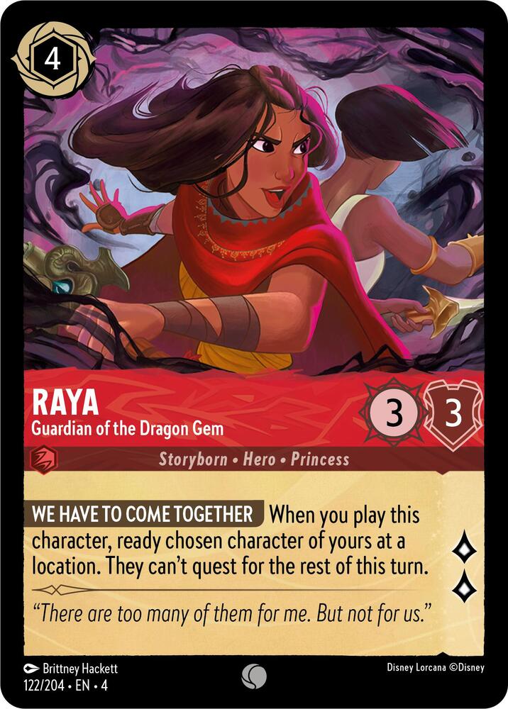 [Foil] Set 4 122/204 Raya - Guardian of the Dragon Gem C