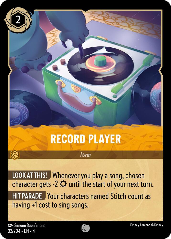 [Foil] Set 4 032/204 Record Player C