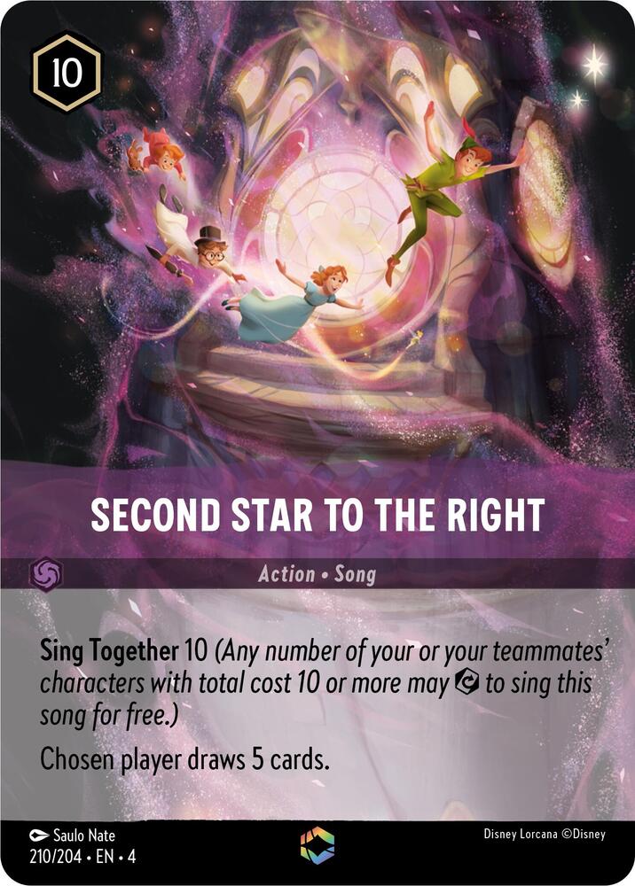 Set 4 210/204 Second Star to the Right (Enchanted) E
