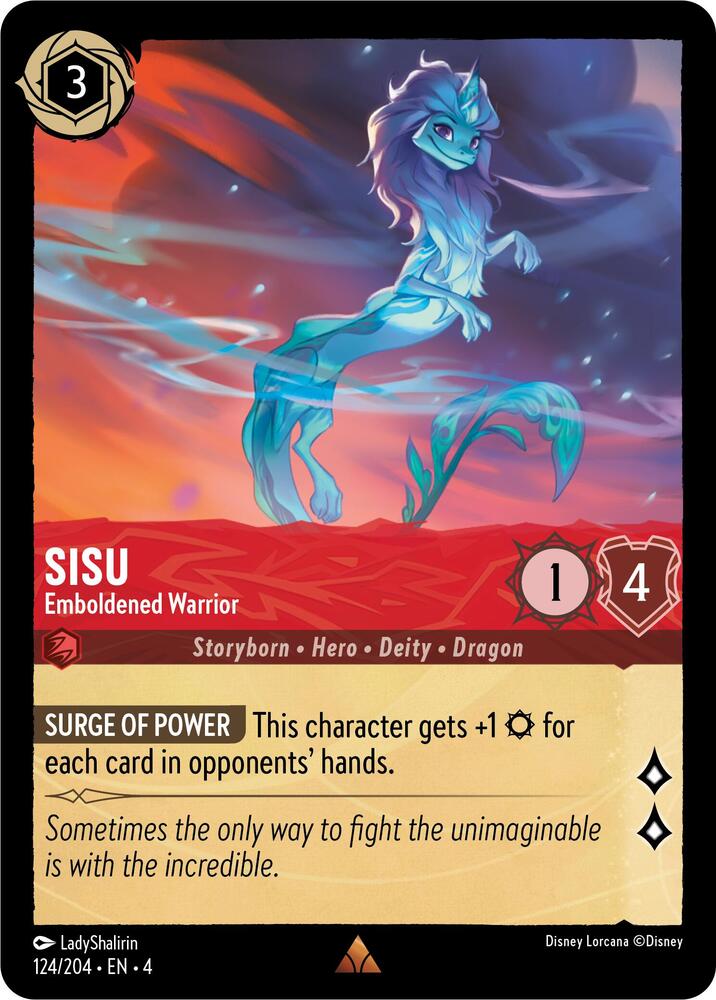 [Foil] Set 4 124/204 Sisu - Emboldened Warrior R