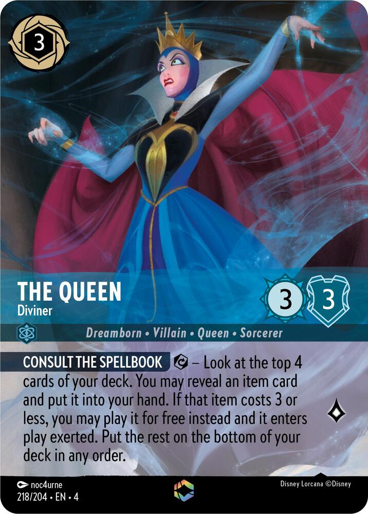 Set 4 218/204 The Queen - Diviner (Enchanted) E