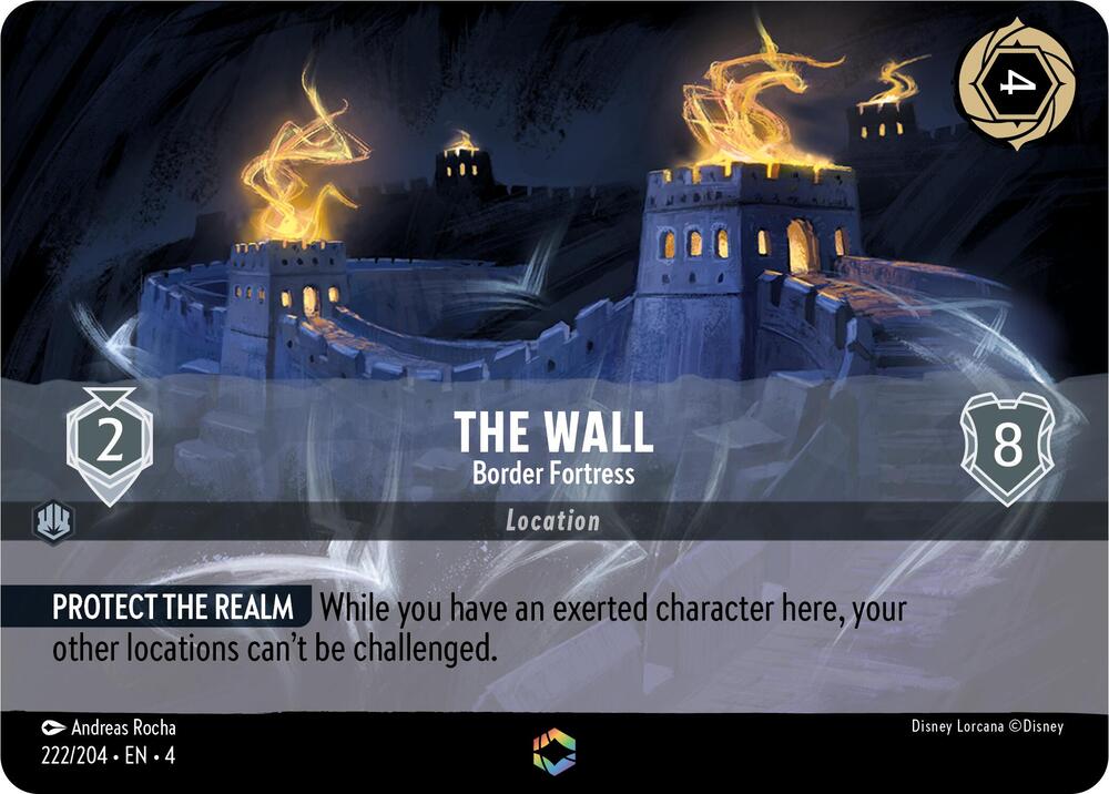 Set 4 222/204 The Wall - Border Fortress (Enchanted) E