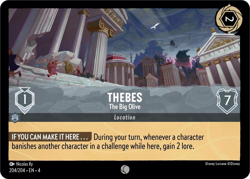 [Foil] Set 4 204/204 Thebes - The Big Olive C