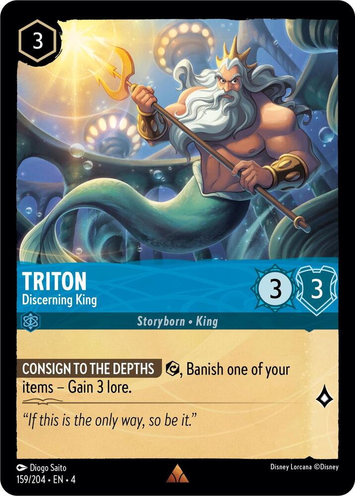 [Foil] Set 4 159/204 Triton - Discerning King R