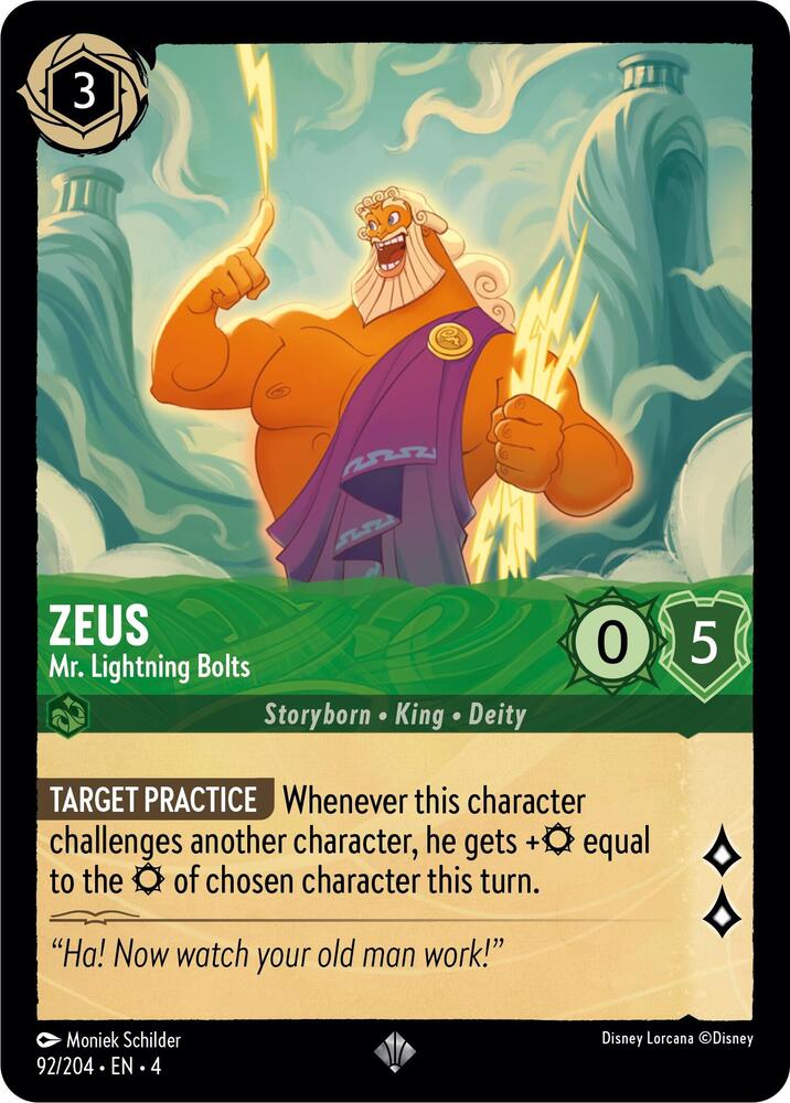 [Foil] Set 4 092/204 Zeus - Mr. Lightning Bolts SR