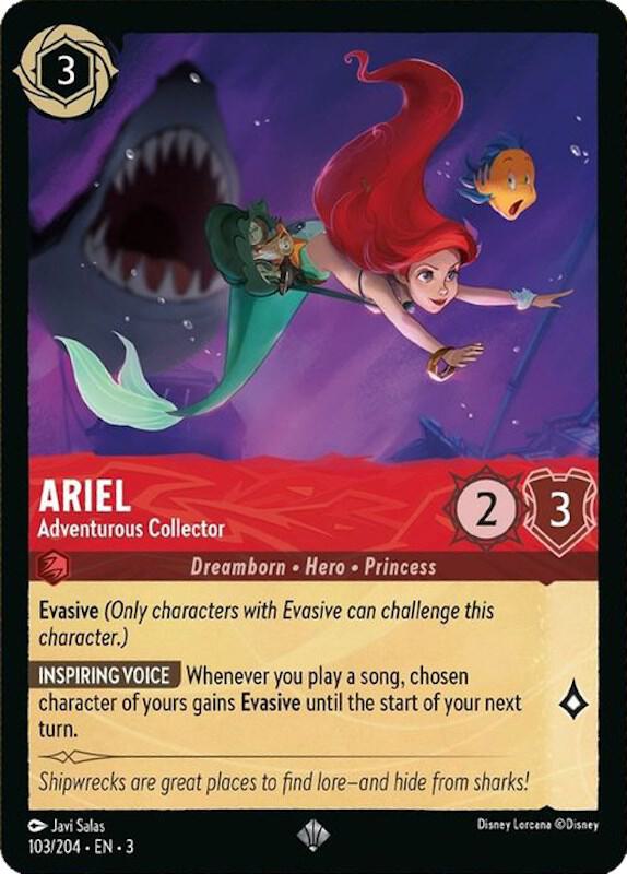 [Foil] Set 3 103/204 Ariel - Adventurous Collector SR