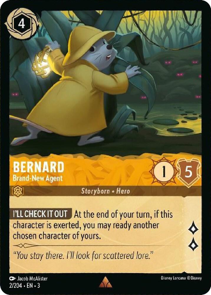 Set 3 002/204 Bernard - Brand-New Agent R