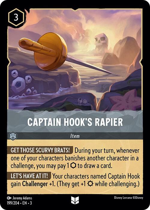 [Foil] Set 3 199/204 Captain Hook's Rapier U