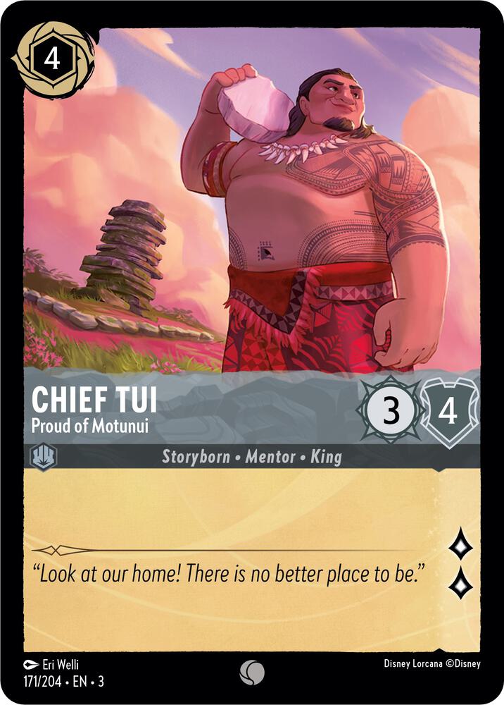 [Foil] Set 3 171/204 Chief Tui - Proud of Motunui C