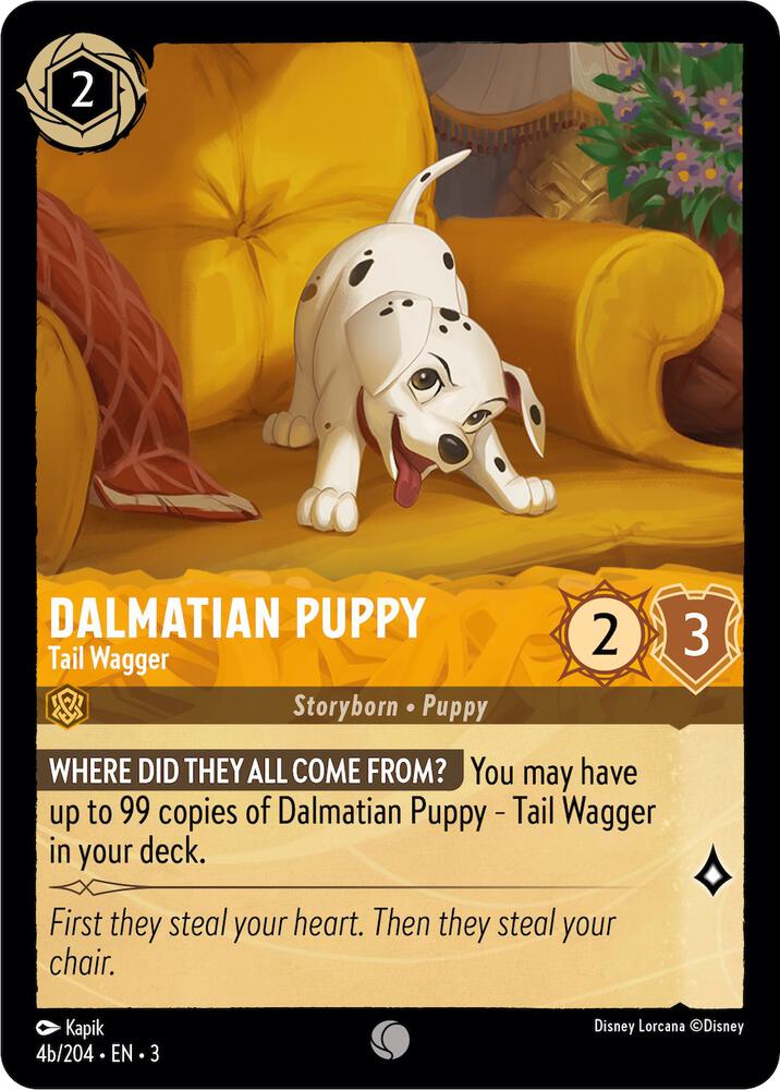 [Foil] Set 3 4b/204 Dalmatian Puppy - Tail Wagger (4b/204) C