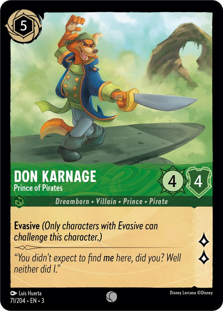 [Foil] Set 3 071/204 Don Karnage - Prince of Pirates C