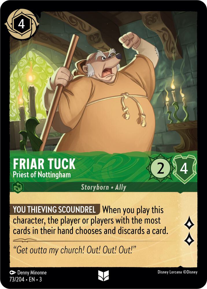 [Foil] Set 3 073/204 Friar Tuck - Priest of Nottingham U