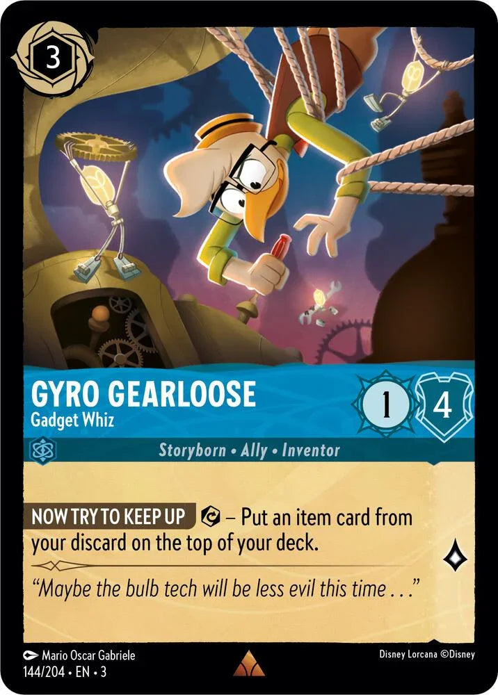 Set 3 144/204 Gyro Gearloose - Gadget Whiz R