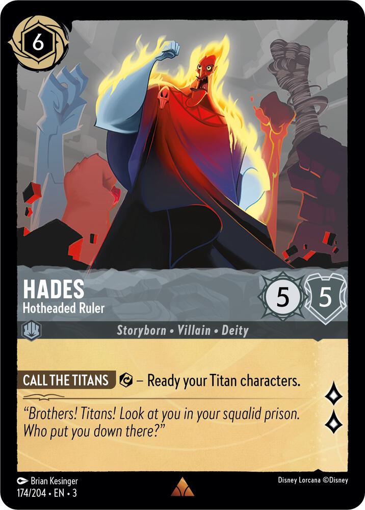 [Foil] Set 3 174/204 Hades - Hotheaded Ruler R