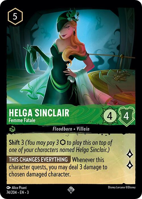 [Foil] Set 3 074/204 Helga Sinclair - Femme Fatale SR