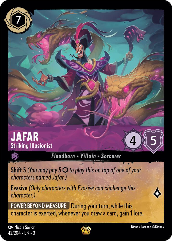 [Foil] Set 3 042/204 Jafar - Striking Illusionist L