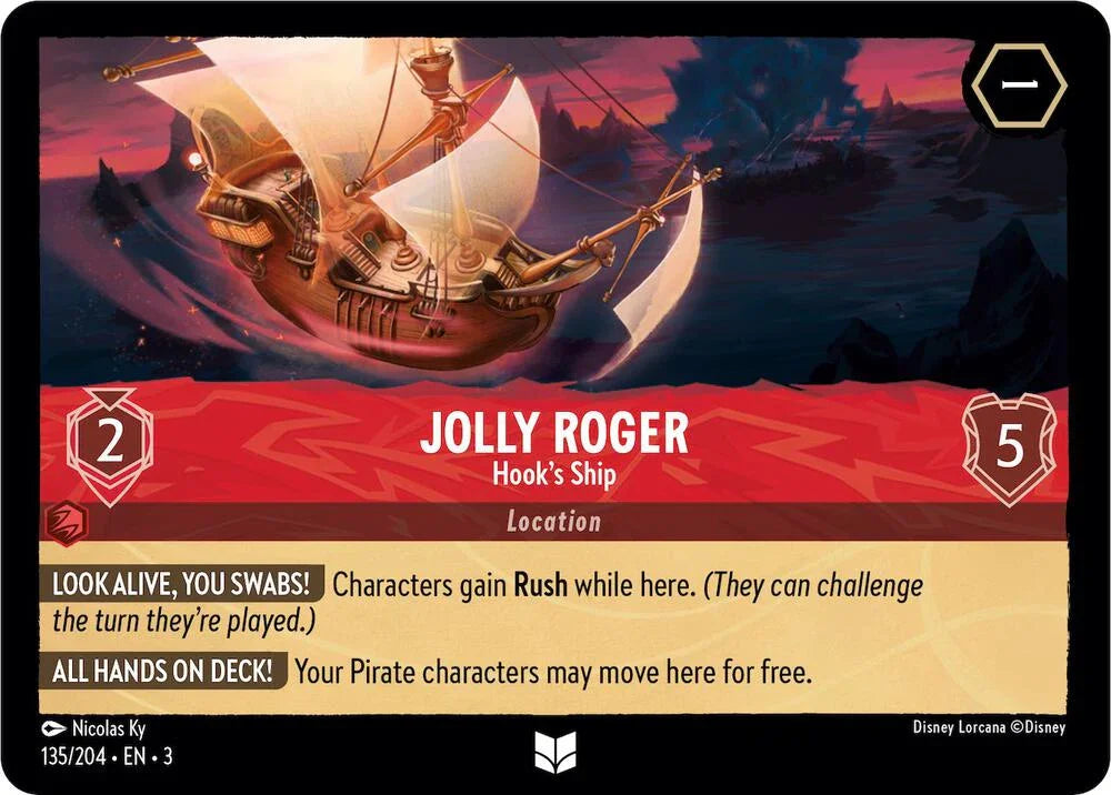 Set 3 135/204 Jolly Roger - Hook's Ship U