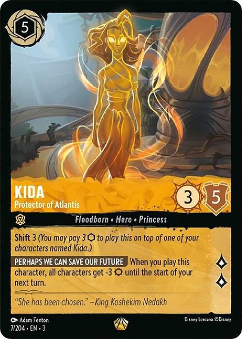 Set 3 007/204 Kida - Protector of Atlantis L