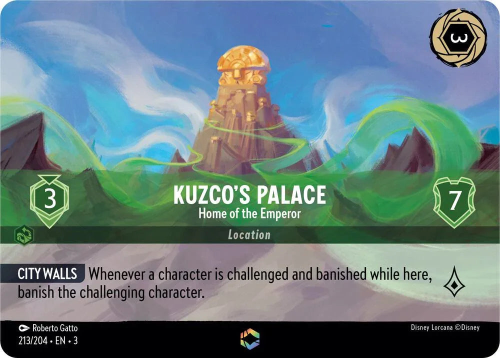 Set 3 213/204 Kuzco's Palace - Home of the Emperor (Enchanted) E