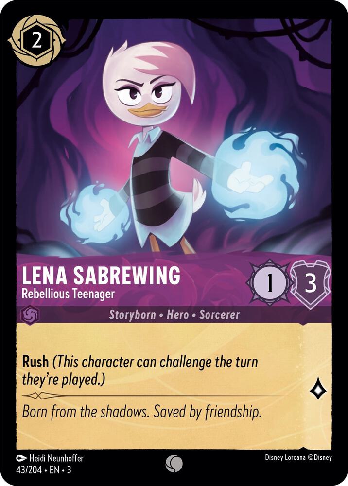 [Foil] Set 3 043/204 Lena Sabrewing - Rebellious Teenager C