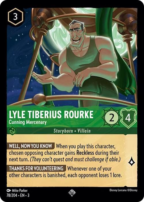 [Foil] Set 3 078/204 Lyle Tiberius Rourke - Cunning Mercenary SR