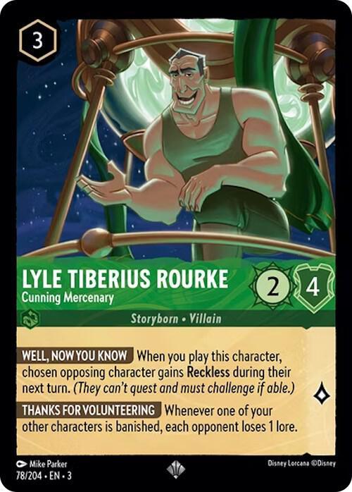 Set 3 078/204 Lyle Tiberius Rourke - Cunning Mercenary SR