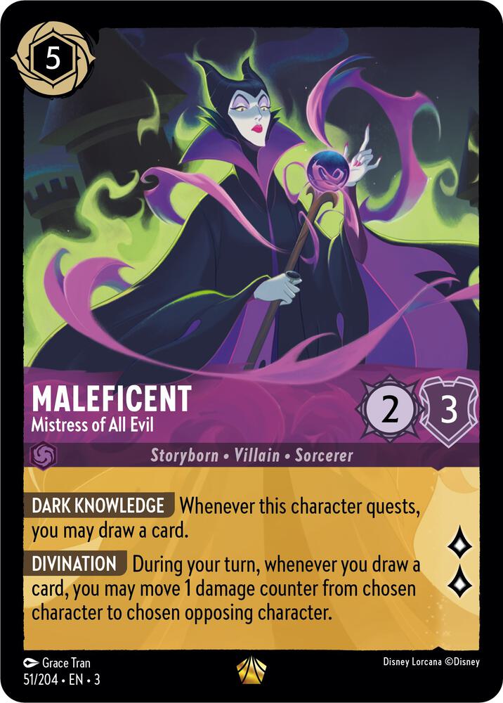 [Foil] Set 3 051/204 Maleficent - Mistress of All Evil L