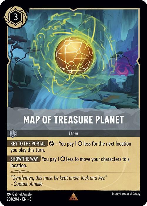 Set 3 201/204 Map of Treasure Planet R
