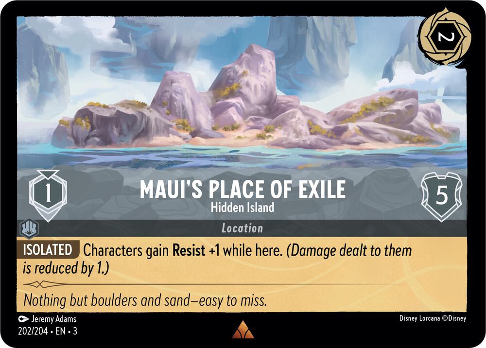 [Foil] Set 3 202/204 Maui's Place of Exile - Hidden Island R
