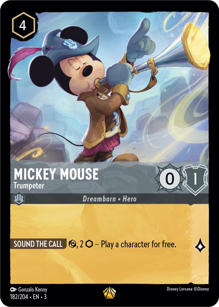 [Foil] Set 3 182/204 Mickey Mouse - Trumpeter L