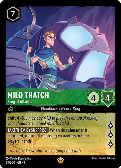 Set 3 080/204 Milo Thatch - King of Atlantis L