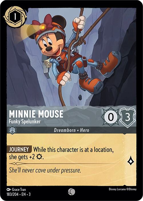 [Foil] Set 3 183/204 Minnie Mouse - Funky Spelunker C