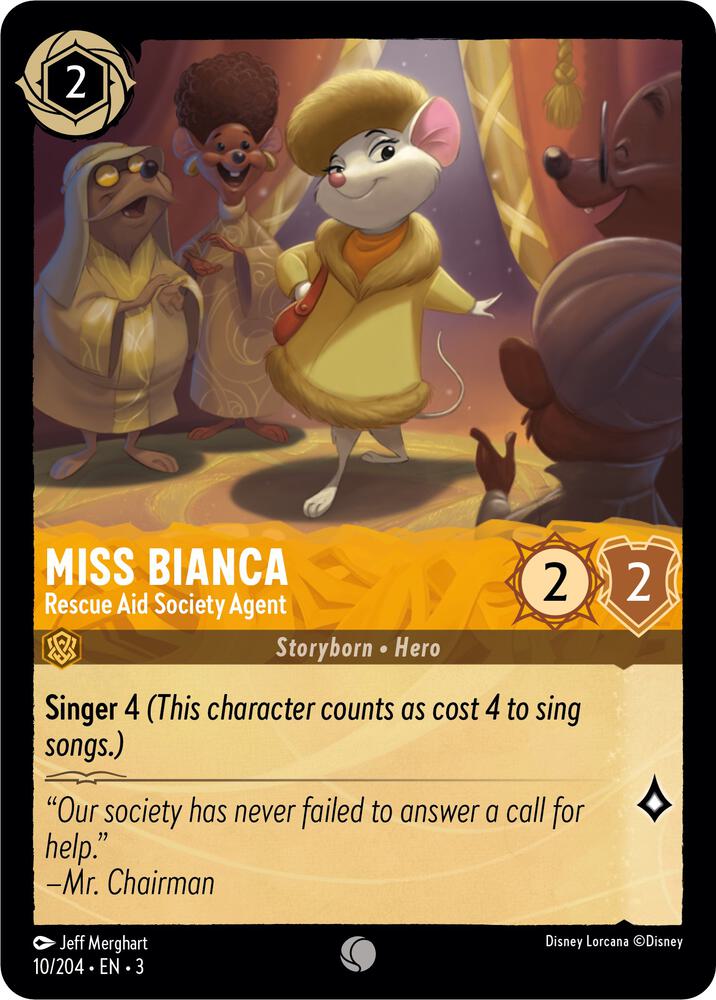 [Foil] Set 3 010/204 Miss Bianca - Rescue Aid Society Agent C