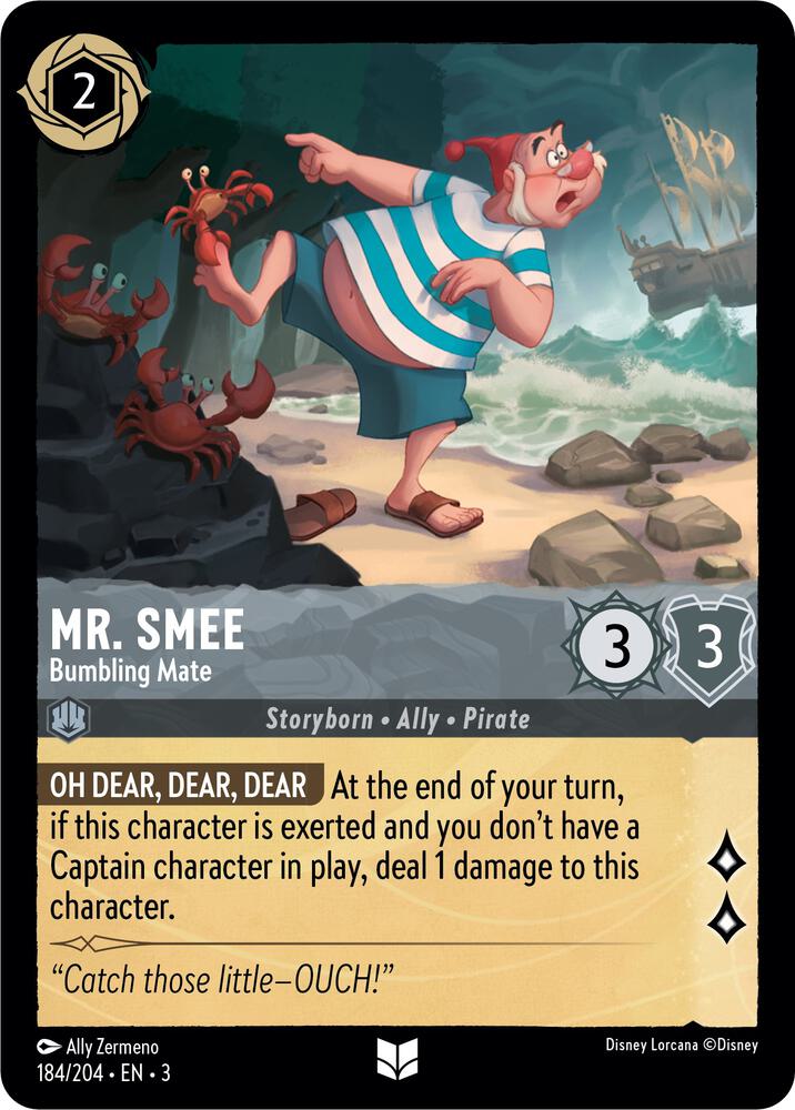 [Foil] Set 3 184/204 Mr. Smee - Bumbling Mate U