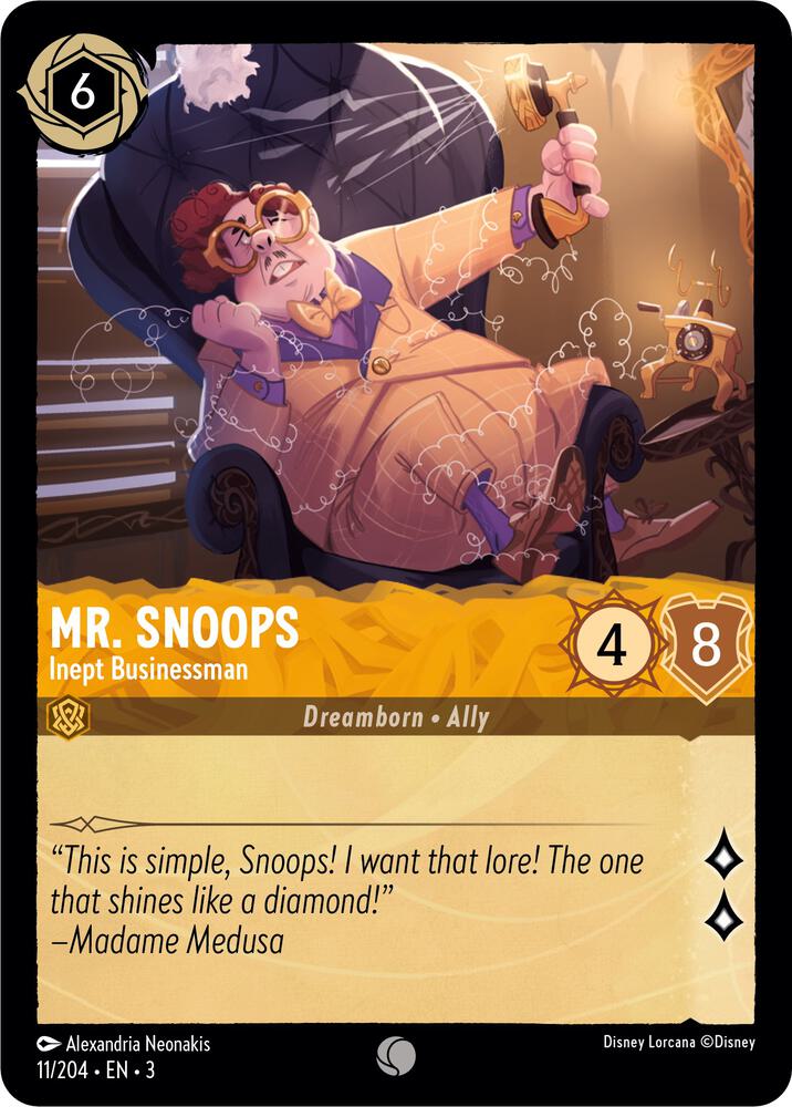 [Foil] Set 3 011/204 Mr. Snoops - Inept Businessman C