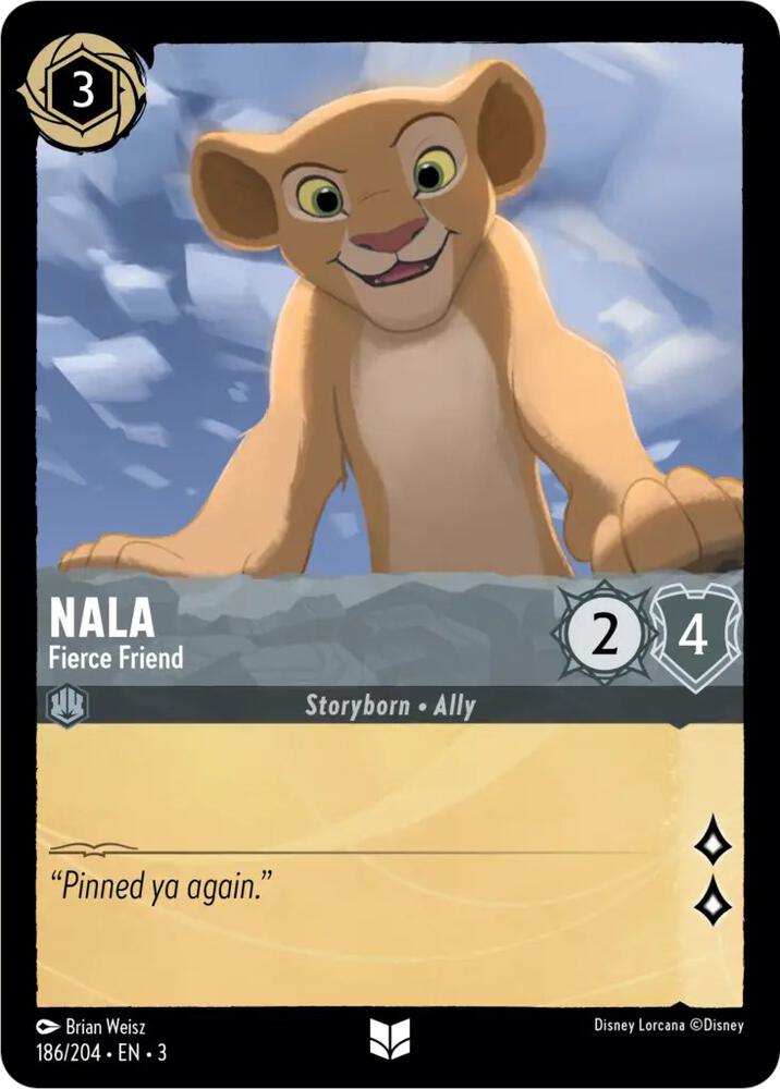 [Foil] Set 3 186/204 Nala - Fierce Friend U